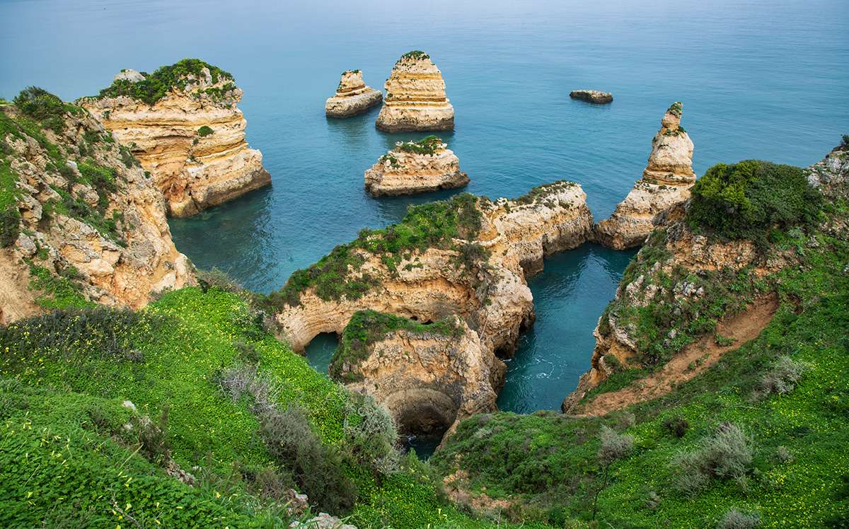 The wild coastline, Lagos, Portugal