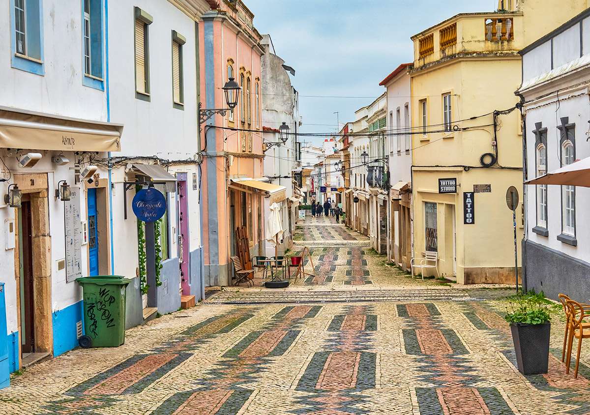 Lagos pedestrian street, Portugal.