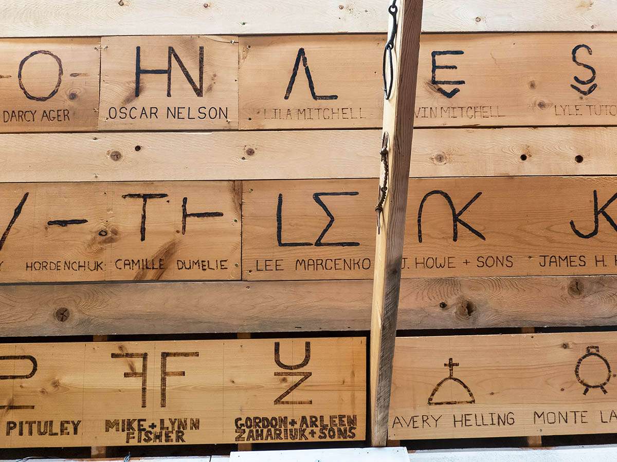 Wood Mountain Rodeo Ranch museum brands, Saskatchewan