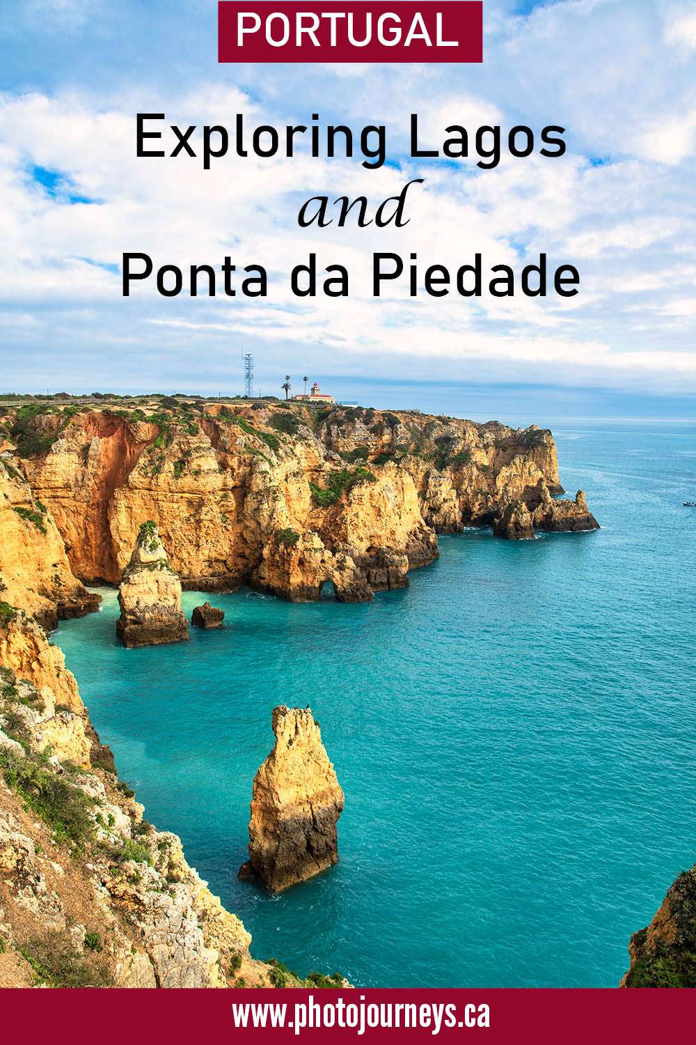 PIN for Exploring Lagos and Ponta da Piedade, Portugal