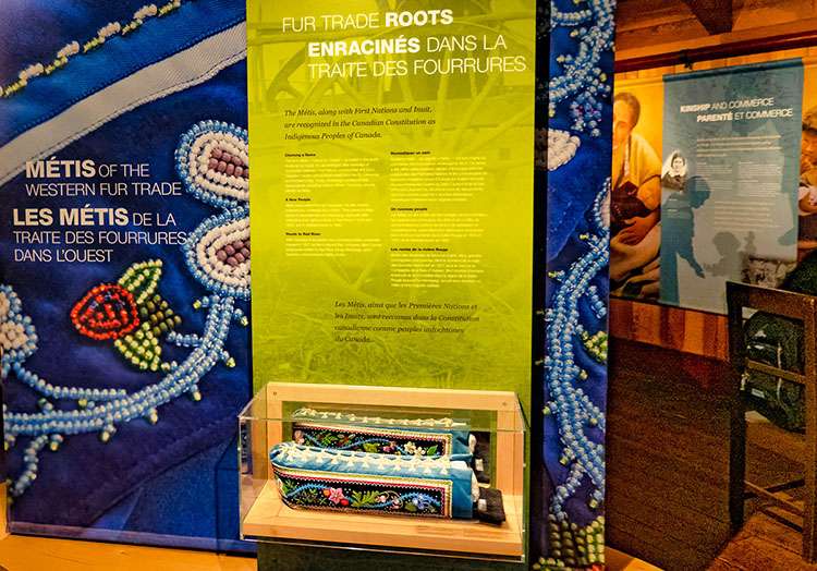Exhibits at Fort Langley National Historic Site.