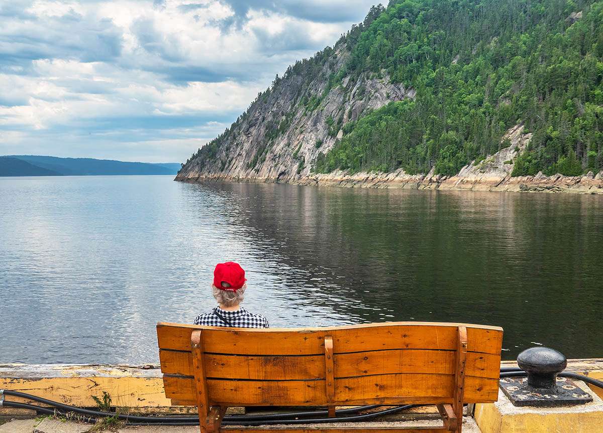 Waterfront at Sainte-Rose-du-Nord, Quebec.