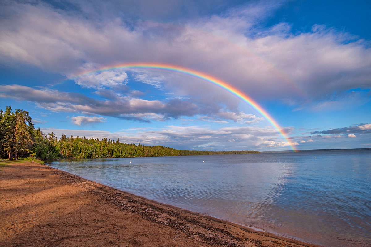 Rainbow, Waskesiu Lake, Prince Albert National Park, 