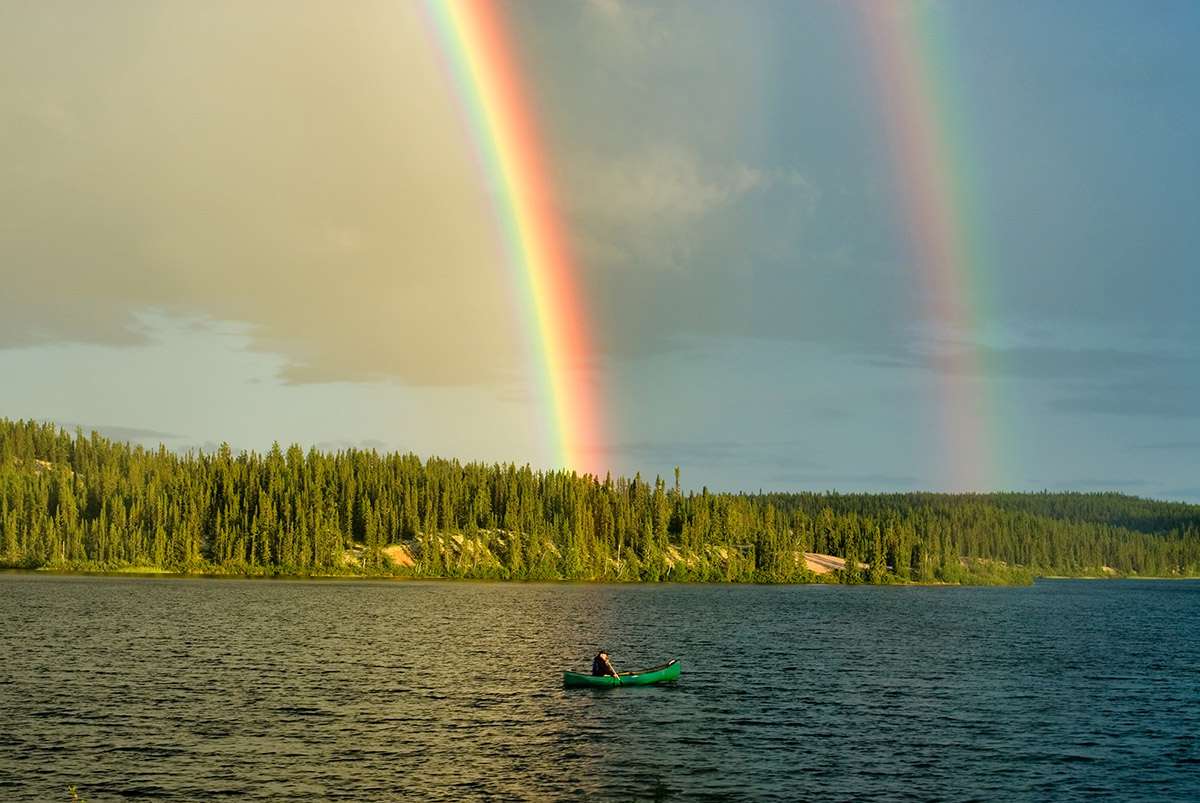 Rainbow, Northern Saskatchewan.