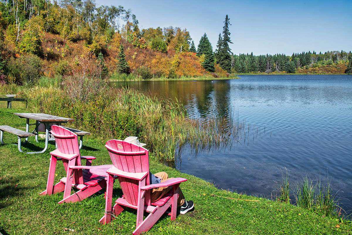 Fall colours at Deep Lake, Riding Mountain National Park, Manitoba